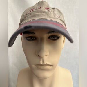 Men's Beige & Grey Baseball Cap